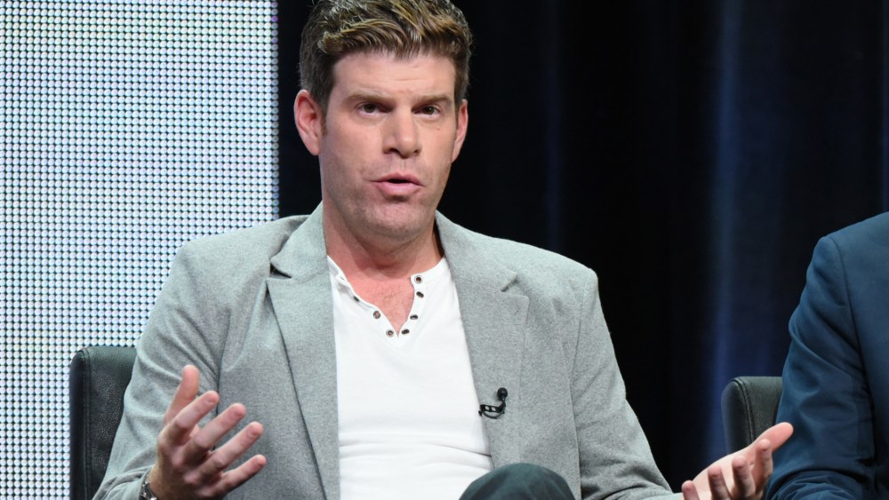 Stephen Rannazzisi participates in "The League" panel at the FX Summer TCA Tour at the Beverly Hilton Hotel on Friday, Aug. 7, 2015, in Beverly Hills, Calif. (Photo by Richard Shotwell/Invision/AP)