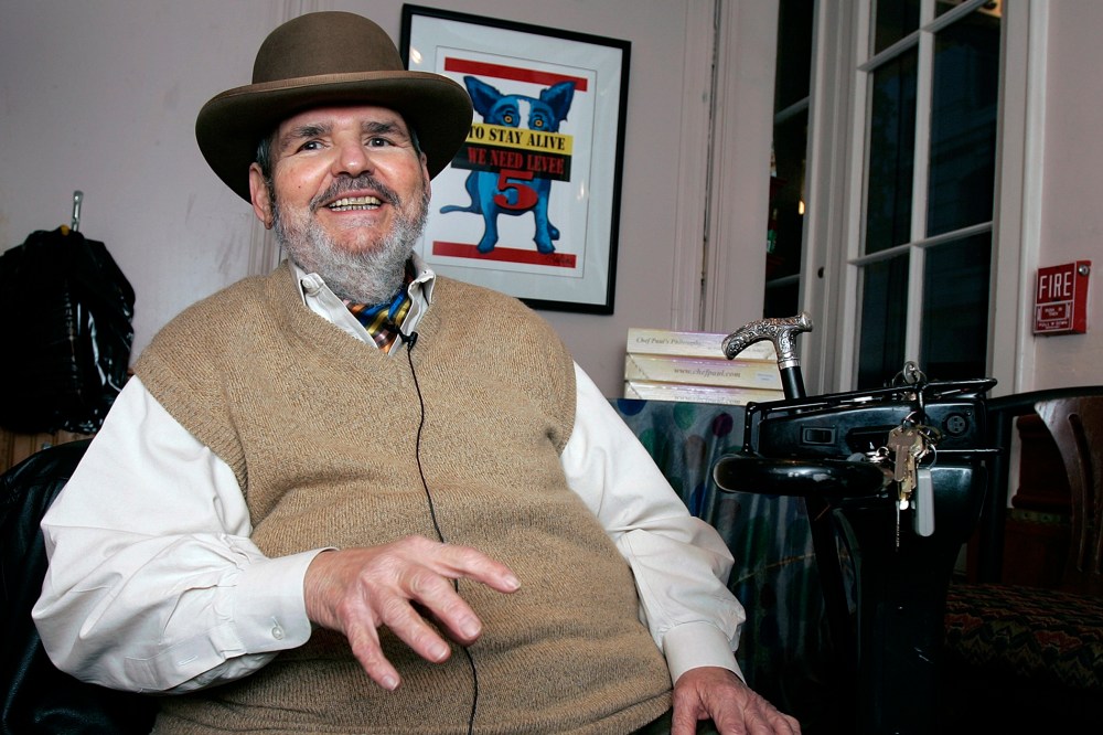 In this Friday, Feb. 2, 2007 file photo, chef Paul Prudhomme responds in an interview at his French Quarter restaurant, K-Paul's Louisiana Kitchen, in New Orleans, La.  (Photo by Bill Haber/File/AP)