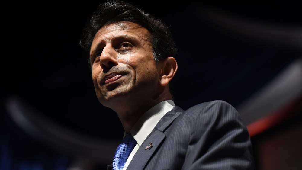 Louisiana Gov. Bobby Jindal speaks at the Freedom Summit in Greenville, S.C. (Photo by Rainier Ehrhardt/AP).