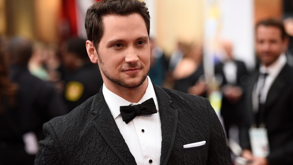 Matt McGorry arrives at the Oscars on Sunday, Feb. 22, 2015, at the Dolby Theatre in Los Angeles, Calif. (Photo by Chris Pizzello/Invision/AP)