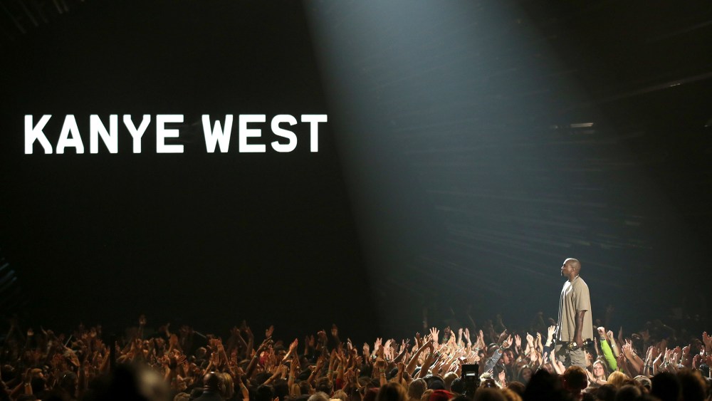 Kanye West accepts the video vanguard award at the MTV Video Music Awards at the Microsoft Theater on Aug. 30, 2015, in Los Angeles. (Photo by Matt Sayles/Invision/AP)