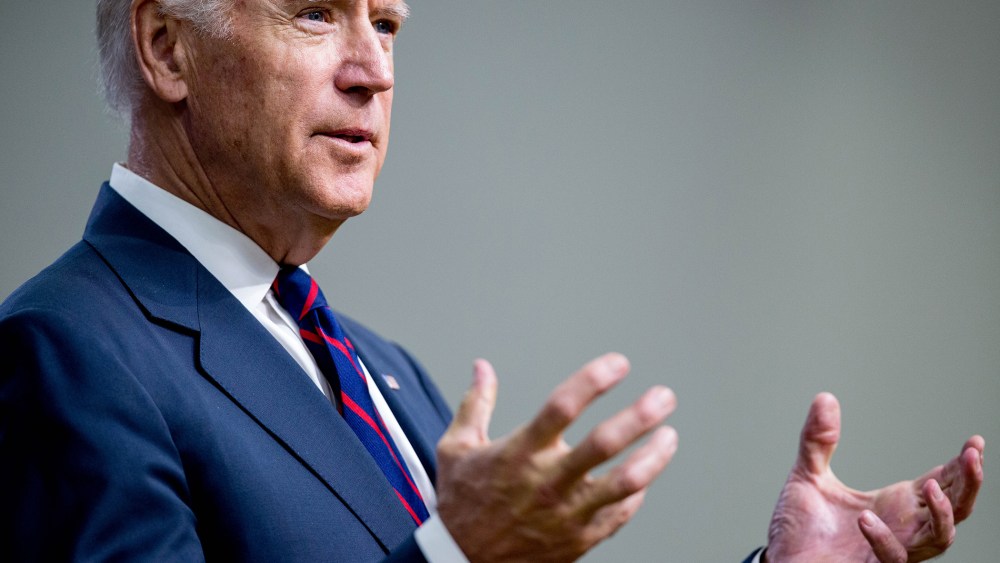 Vice President Joe Biden speaks at an event on Sept. 21, 2015, in the Eisenhower Executive Office Building (EEOB) on the White House complex in Washington, D.C. (Photo by Andrew Harnik/AP)