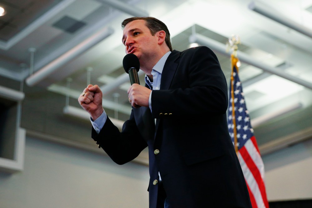 Republican presidential candidate, Sen. Ted Cruz, R-Texas speaks during a campaign rally in Miami, Fla., March 9, 2016. (Photo by Paul Sancya/AP)