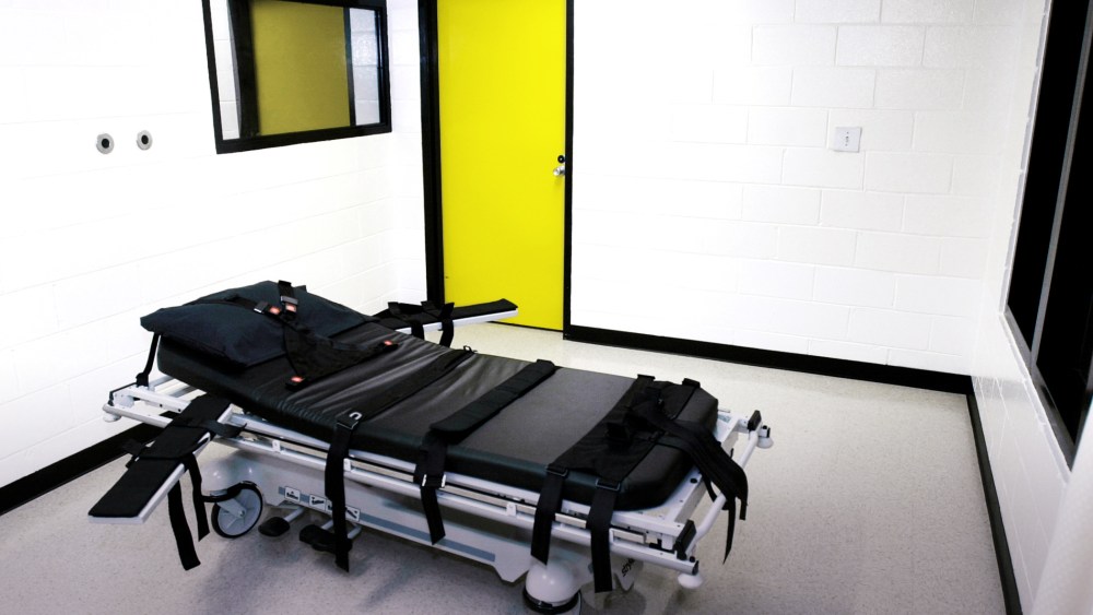 The death chamber at the state prison in Jackson, Ga. (Photo by Ric Field/File/AP)