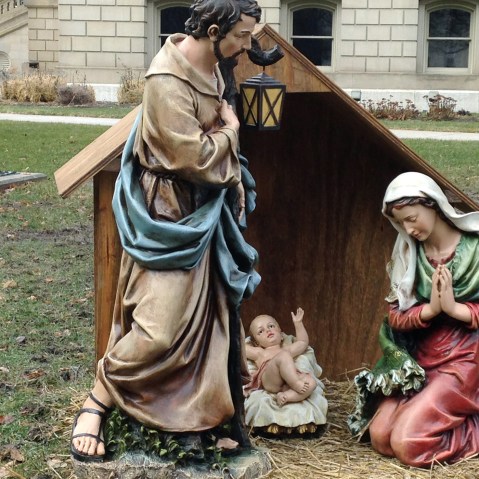 A nativity scene. (Photo by David Eggert/AP)