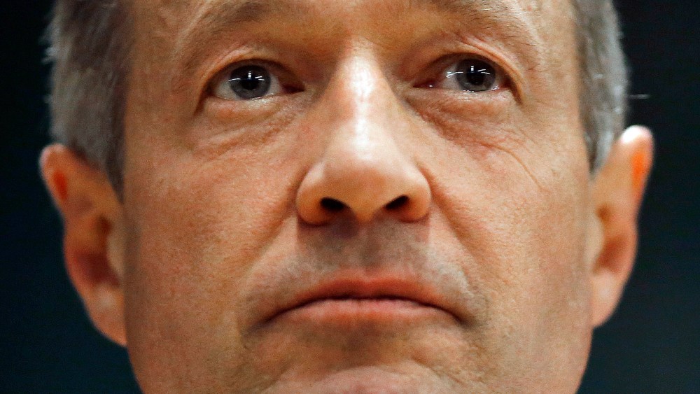 Democratic presidential candidate, former Md. Gov. Martin O'Malley speaks during a town hall at Grinnell College in Grinnell, Iowa on Jan. 27, 2016. (Photo by Patrick Semansky/AP)