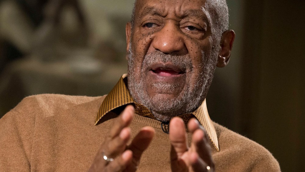 Bill Cosby gestures during an interview on Nov. 6, 2014.