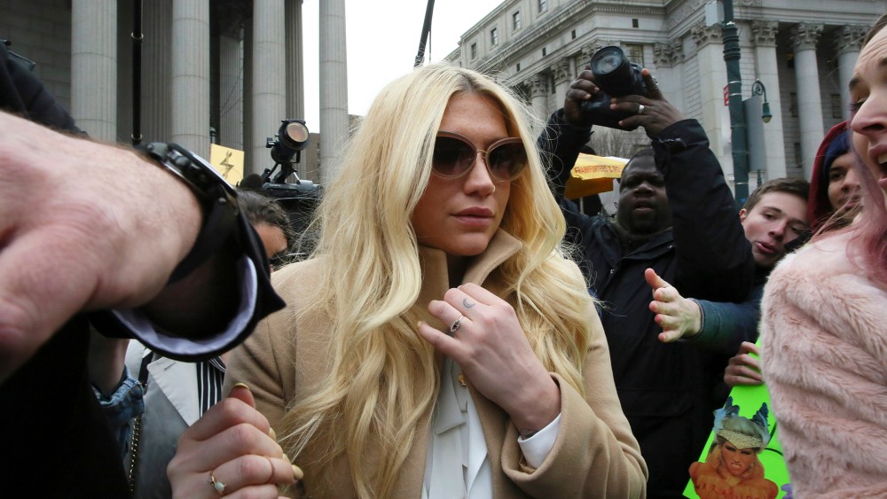 Pop star Kesha leaves Supreme court in New York, N.Y., on Feb. 19, 2016. (Photo by Mary Altaffer/AP)