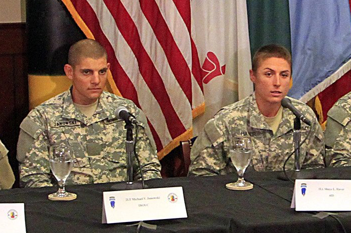 2nd Lt. Michael V. Janowski, 1st Lt. Shaye L. Haver