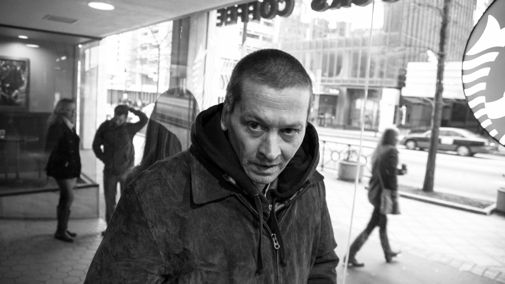Scott Patrick, 48, stops for a mid-day coffee in downtown Atlanta.