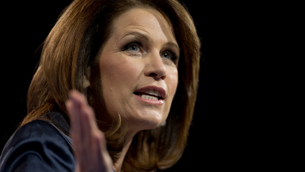 Rep. Michelle Bachmann, R- Minn., speaks at the 40th annual Conservative Political Action Conference in National Harbor, Md., Saturday, March 16, 2013. It may seem early, but the diehard activists who attended the three-day conference are already...