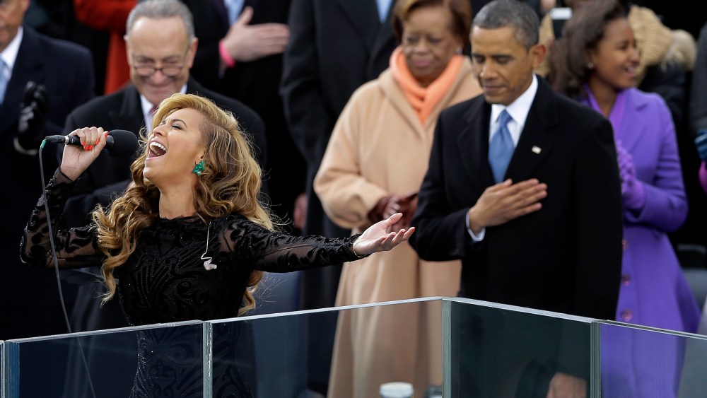 Beyonce. Barack Obama