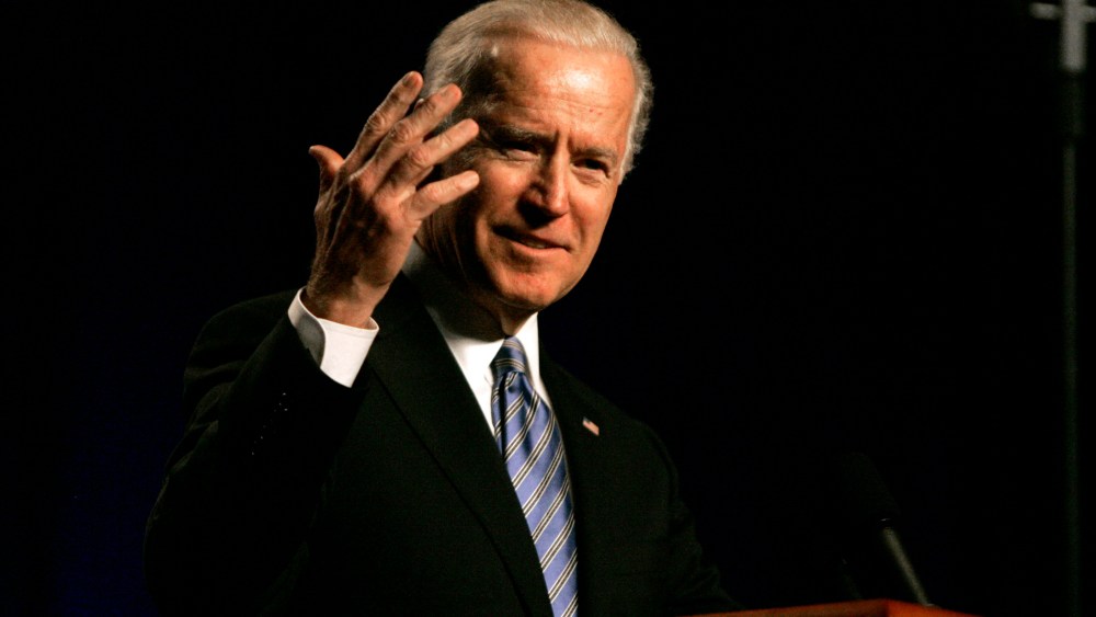 Vice President Joe Biden speaks during the South Carolina Democratic parties Jefferson Jackson Dinner Friday, May 3, 2013, in Columbia, SC. (AP Photo/Mary Ann Chastain)