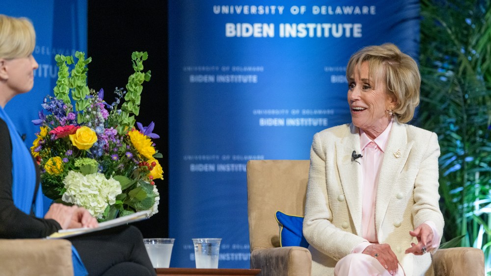 Mika Brzezinski interviewing Valerie Biden Owens about her memoir "Growing Up Biden"