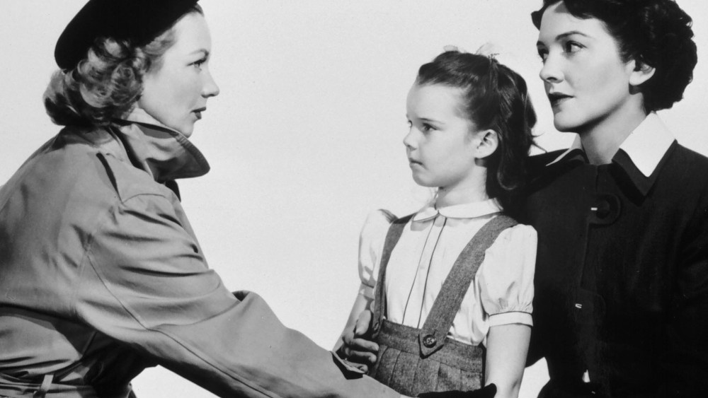 In this photo from the filming of Shadow on the Wall (1950), Gigi Perreau (center) acts in a scene with Ann Sothern (left) and Nancy Davis (right). (Photo by AF Archive/Alamy)