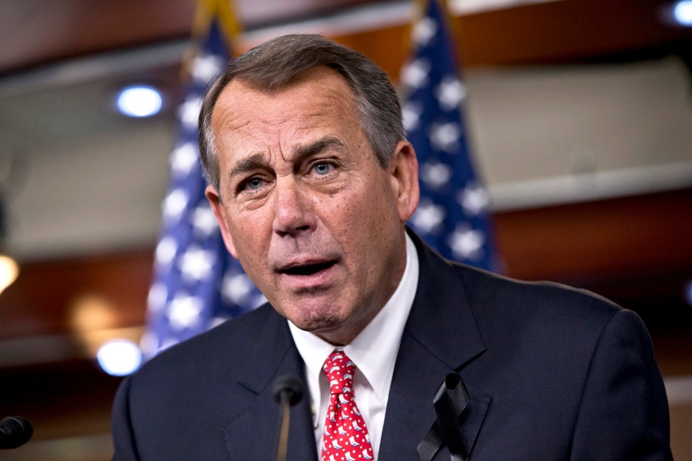 John Boehner rebukes conservative groups who oppose the pending bipartisan budget compromise, Dec. 12, 2013.
