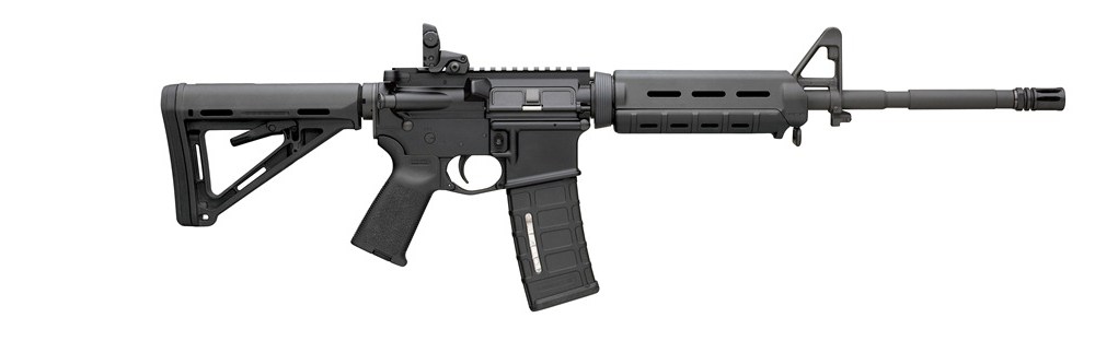 Internet picture of a Bushmaster .223 caliber Remington automatic weapon, similar to the one found with a 30 round magazine in Sandy Hook Elementary School killer Adam Lanza's car at the school in Newtown, Connecticut. (Rex Features via AP Images)