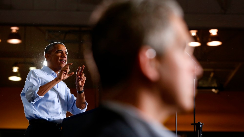 U.S. President Barack Obama campaigns for Democratic candidates in Detroit, Michigan