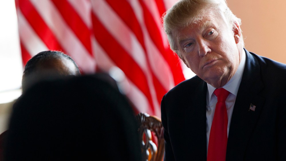 Republican presidential candidate Donald Trump participates in a roundtable discussion with African American business and civic leaders, Sept. 2, 2016, in Philadelphia, Pa. (Photo by Evan Vucci/AP)