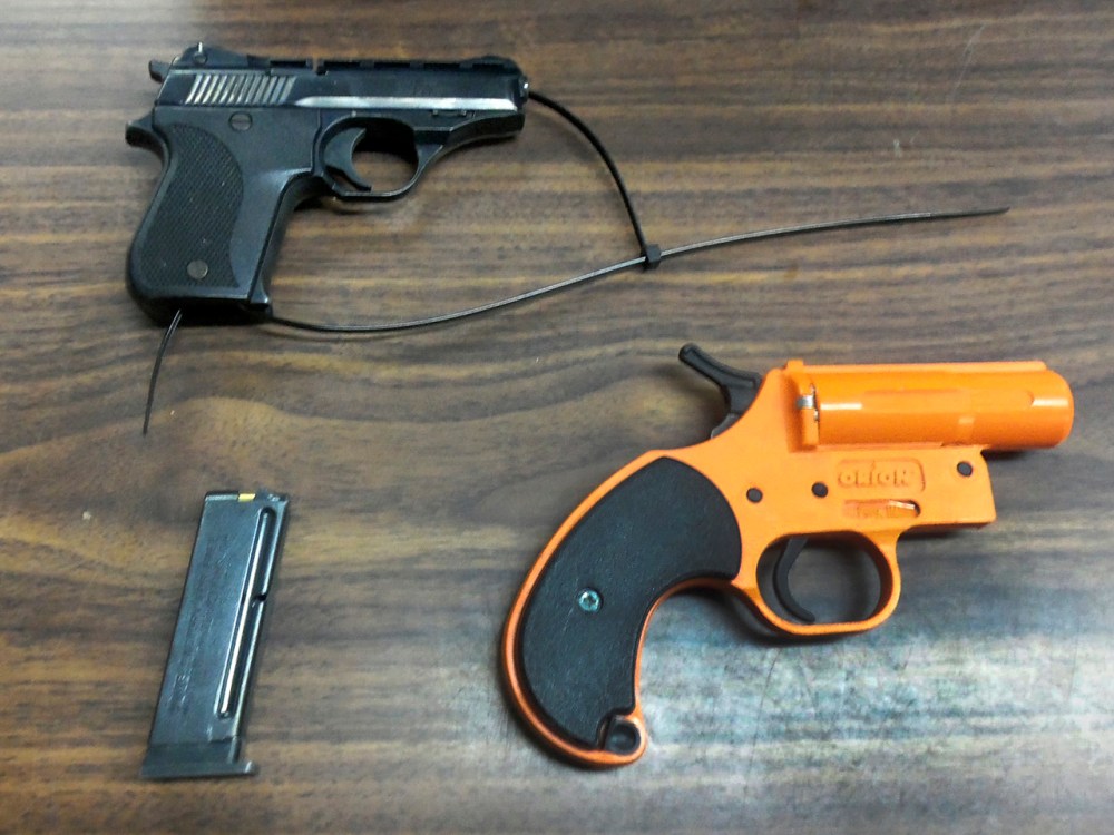 Police say a 7-year-old New York City boy brought, with ammunition, to his Queens elementary school in his backpack. (AP Photo/New York City Police Department)