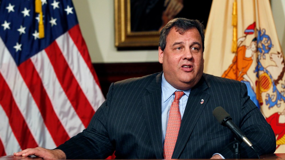 New Jersey Gov. Chris Christie during a news conference in Trenton, N.J. on Dec. 7, 2012. (Photo by Mel Evans/AP)