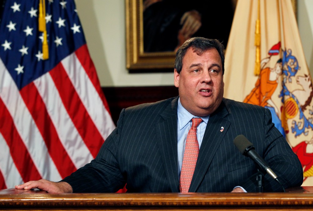 New Jersey Gov. Chris Christie during a news conference in Trenton, N.J. on Dec. 7, 2012. (Photo by Mel Evans/AP)