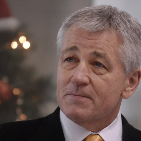 Former. Sen. Chuck Hagel, R-Nebraska, could face a bumpy nomination fight.(AP Photo/Dave Weaver)