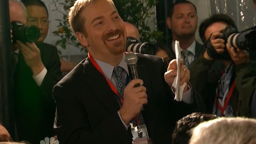 Chuck Todd, NBC News' chief White House correspondent and msnbc host of The Daily Rundown questions President Obama in Israel