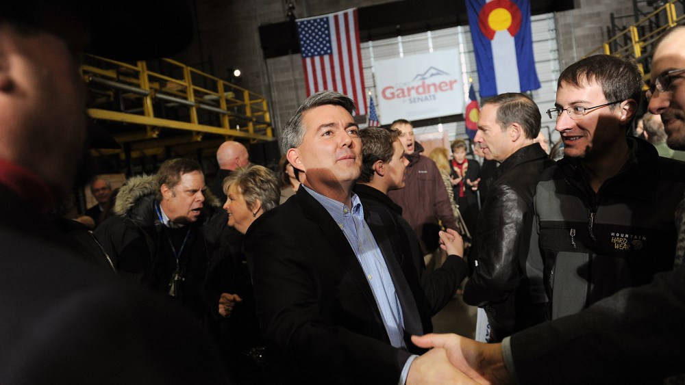 Colorado Republican Congressman Cory Gardner in Denver on Saturday, March 1, 2014.