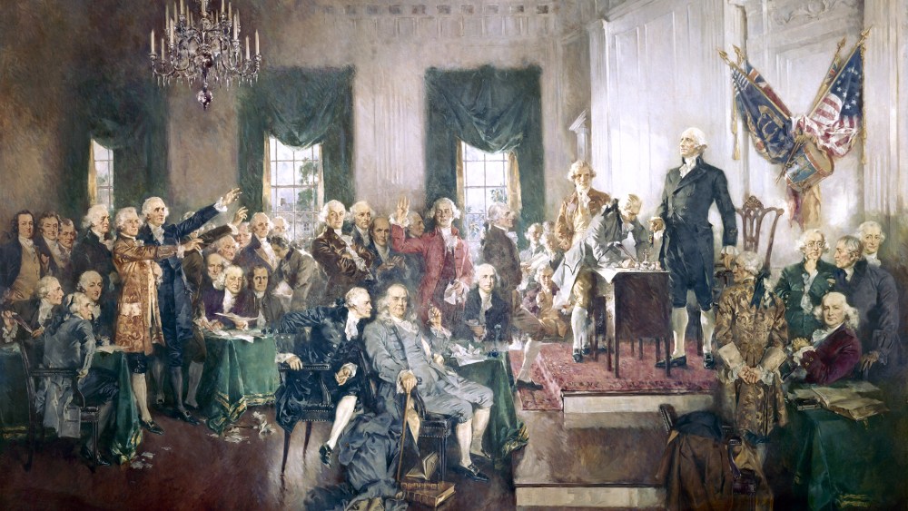 Scene at the Signing of the Constitution of the United States by Howard Chandler Christy