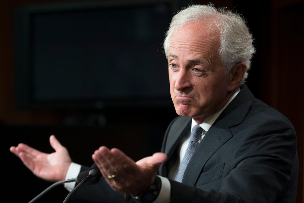 Image: Bob Corker Donlad Trump ill tempered exchanges