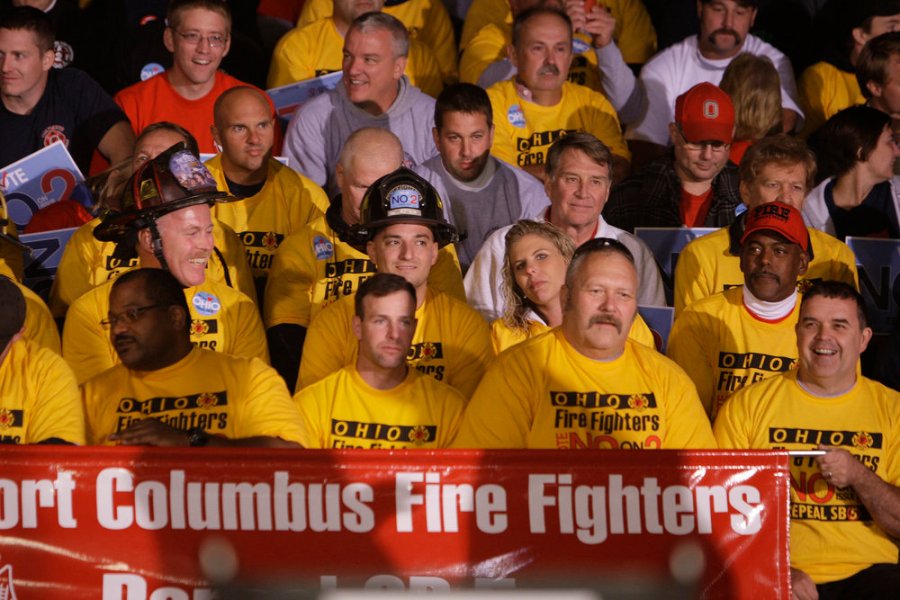 Eagerly anticipating the start of the show