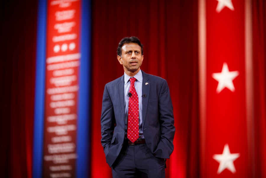 Louisiana Governor Bobby Jindal speaks at CPAC in National Harbor, Md. on Feb. 26, 2015.