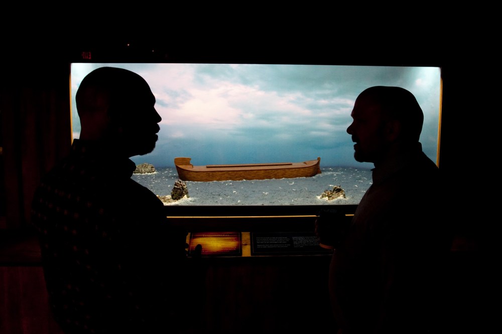 A Noah's Ark exhibit at the Creation Museum in Petersburg, Ky. An extensive portion of the museum explains Noah's Ark and how the great flood wiped out the majority of dinosaurs and shaped the land today.