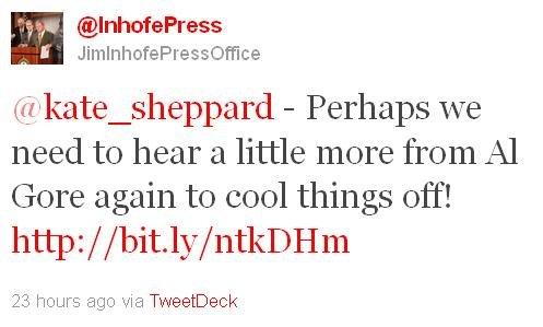 SEN. INHOFE'S OFFICE MOCKS HEAT WAVE, AFTER PEOPLE DIE IN HIS STATE