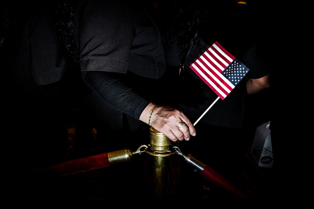 Supporters gather at Ceaser's Hotel in Las Vegas, Nev. on Feb. 20, 2015. (Photo by Dina Litovsky/Redux for MSNBC)
