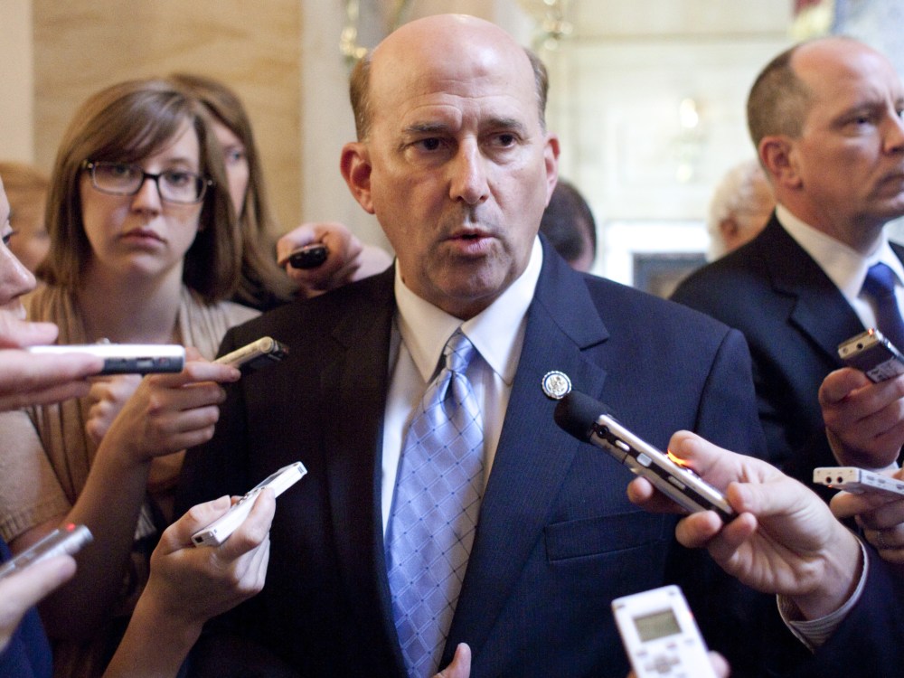 Image: Rep. Louie Gohmert, R-Texas, speaks to reporters