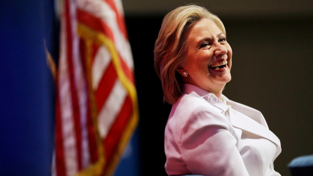 Democratic presidential candidate Hillary Rodham Clinton listens to a question from the audience during a campaign stop at Trident Technical College, June 17, 2015, in North Charleston, S.C. (Photo by David Goldman/AP)