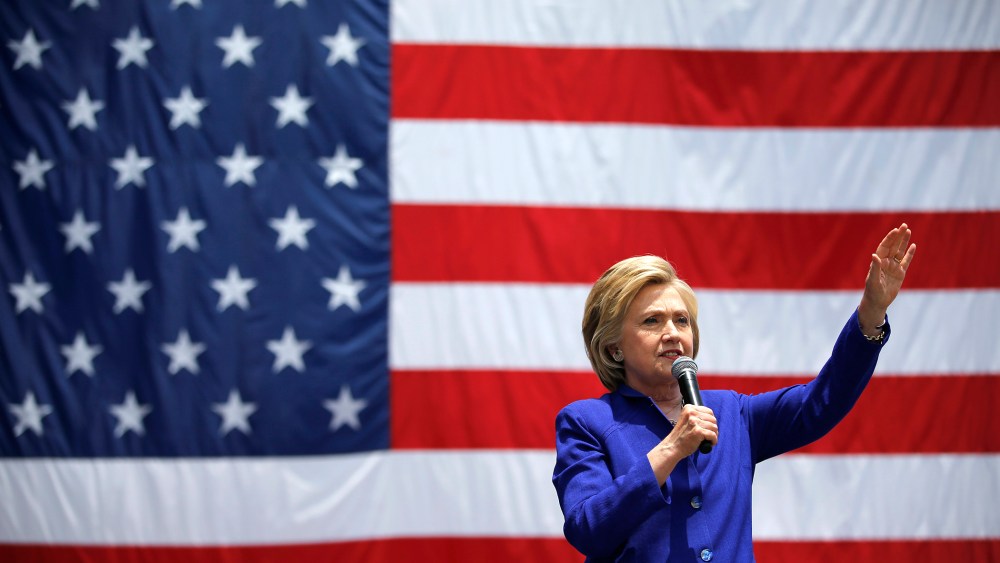 Democratic presidential candidate Hillary Clinton speaks at a rally, June 6, 2016, in Lynwood, Calif. (Photo by John Locher/AP)