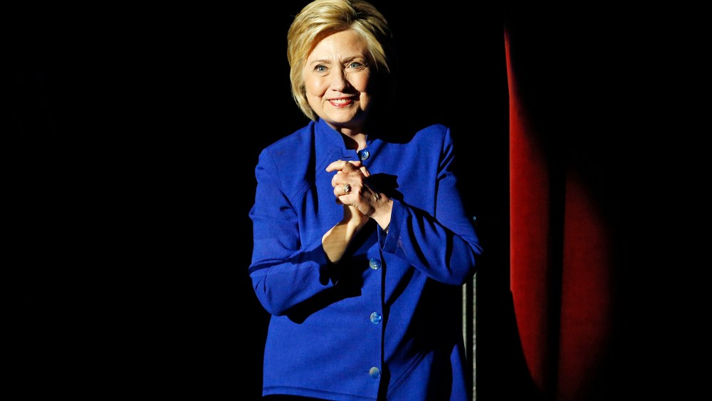 Democratic presidential candidate Hillary Clinton speaks at a concert at the Greek Theater, June 6, 2016, in Los Angeles. (Photo by John Locher/AP)