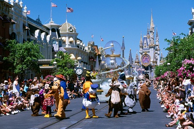 Magic Kingdom in Disney World in Orlando, Florida. (Photo by Alamy.com)
