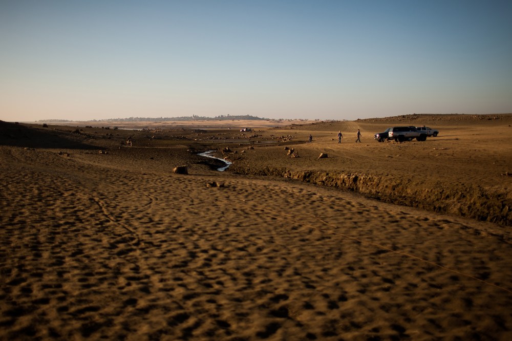 Folsom Lake reservoir has dropped to 18% capacity as an unseasonably dry winter in California stokes fears of a severe drought.