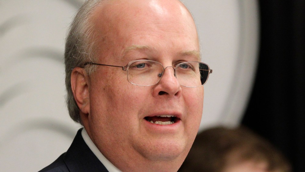 Karl Rove, former Deputy Chief of Staff and Senior Policy Advisor to President George W. Bush, leads a panel discussion. (AP Photo/Tony Gutierrez, File)