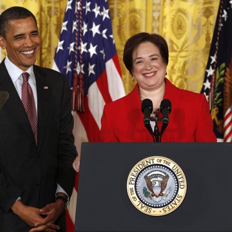 President Barack Obama hosts a reception for Elena Kagan in the East Room of the White House after the U.S. Senate voted in favor of her being a Supreme Court Associate Justice in Washington, August 6, 2010. (Photo: Larry Downing/Reuters)