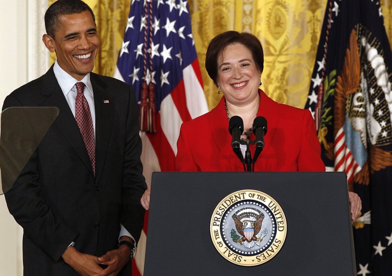President Barack Obama hosts a reception for Elena Kagan in the East Room of the White House after the U.S. Senate voted in favor of her being a Supreme Court Associate Justice in Washington, August 6, 2010. (Photo: Larry Downing/Reuters)