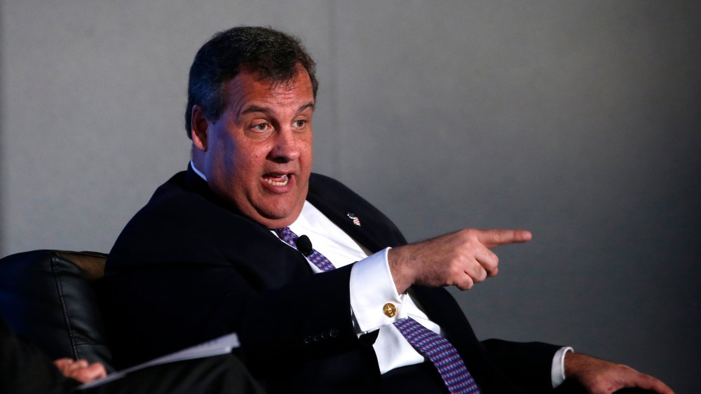 New Jersey Gov. Chris Christie at the 2014 Fiscal Summit in Washington, Wednesday, May 14, 2014.