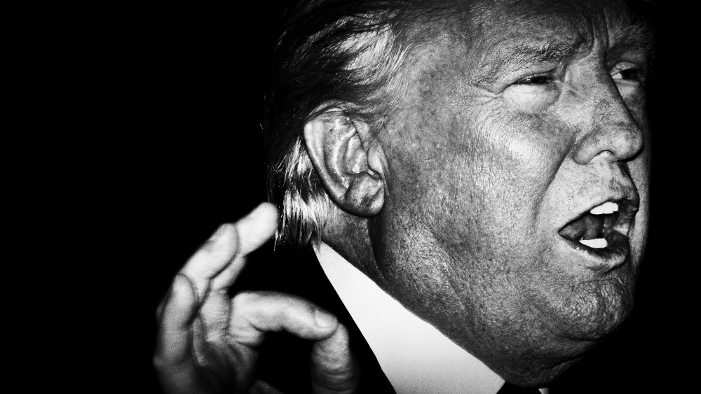 Republican presidential candidate Donald Trump speaks at his New York primary victory rally at Trump Tower, New York, N.Y., April 19, 2016. (Photo by Mark Peterson/Redux for MSNBC)