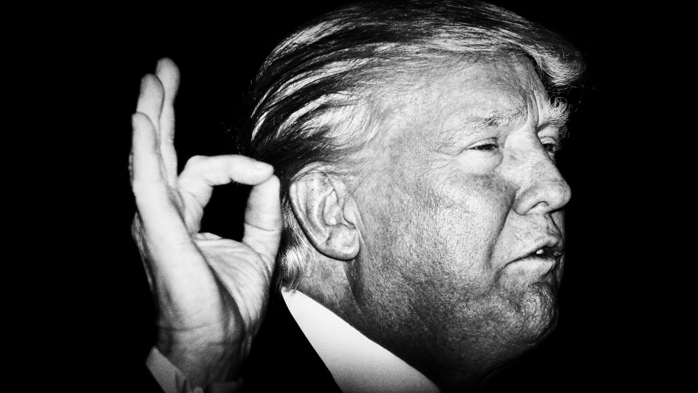 Republican presidential candidate Donald Trump speaks at his New York primary victory rally at Trump Tower, N.Y., April 19, 2016. (Photo by Mark Peterson/Redux for MSNBC)