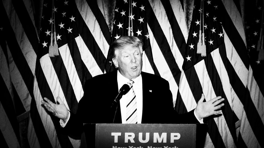 Donald Trump holds a press conference with his VP Choice, Gov. Mike Pence, July 16, 2016. (Photo by Mark Peterson/Redux for MSNBC)