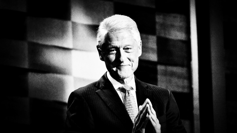 Former President Bill Clinton greets the audience at the Democratic National Convention at the Wells Fargo Center, July 26, 2016 in Philadelphia, Penn. (Photo by Mark Peterson/Redux for MSNBC)